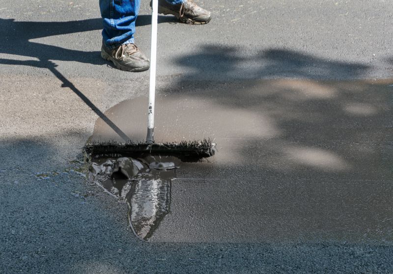 Sealcoated Asphalt Surface
